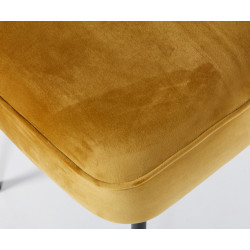 Chaise crapaud velours VOGUE