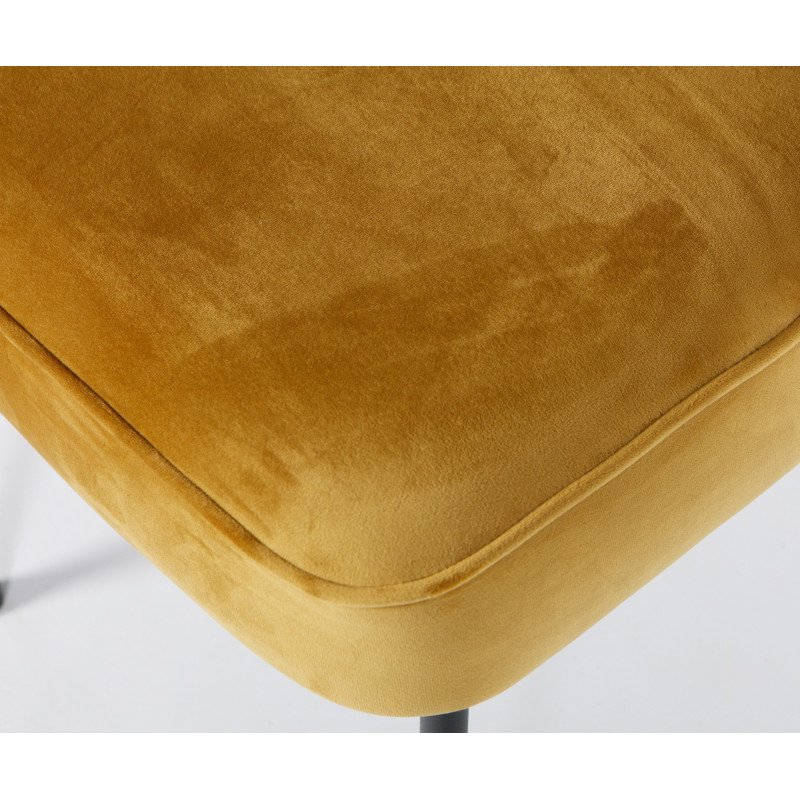 Chaise crapaud velours VOGUE