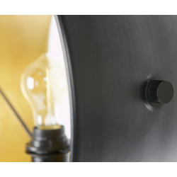 Lampadaire métal noir style antique HOTAL