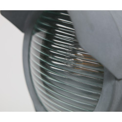 Lampadaire industriel métal gris béton LESTER