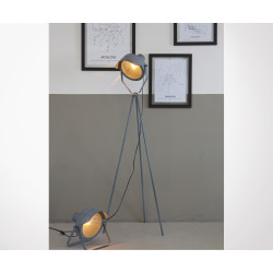 Lampe design industriel gris béton LESTER
