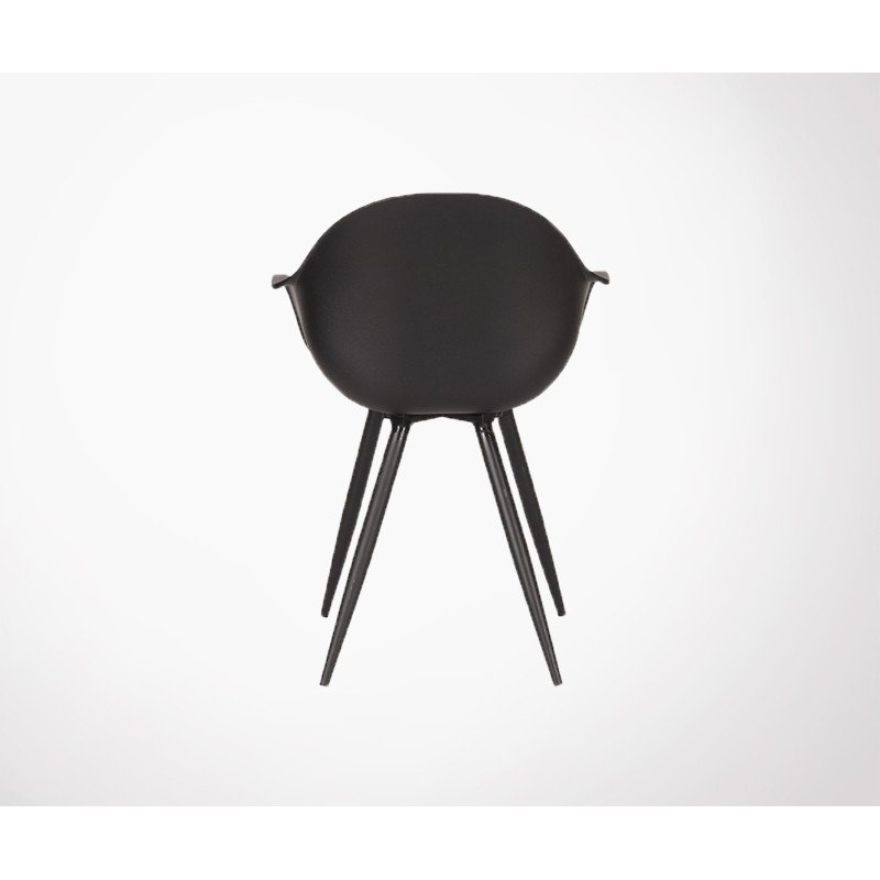 Chaise de salle a manger design pieds metal POZETTE - Label 51