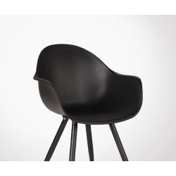 Chaise de salle a manger design pieds metal POZETTE - Label 51