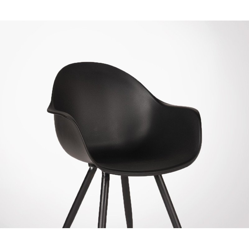 Chaise de salle a manger design pieds metal POZETTE - Label 51