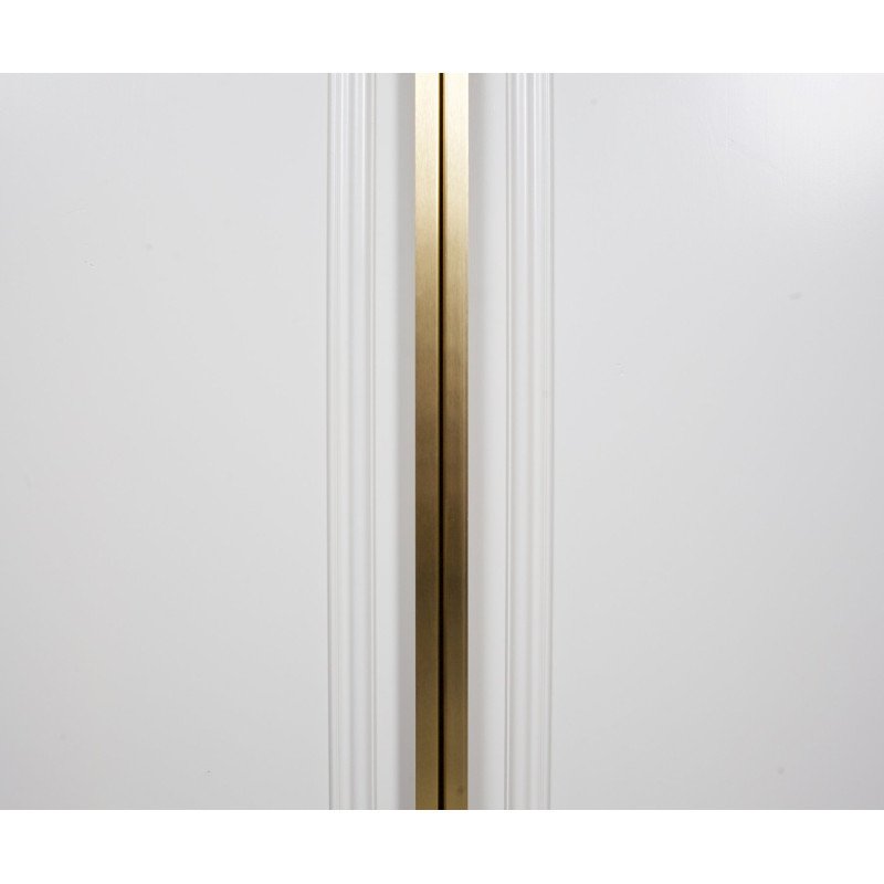 Grande armoire bois massif et laiton CLOUD - BePureHome