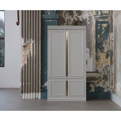 Grande armoire bois massif et laiton CLOUD - BePureHome