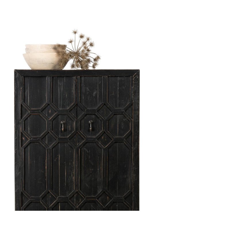 Armoire bois 143cm style ethnique DALI - BePureHome