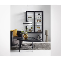 Buffet vitrine 2 portes métal MONDO - Nordal