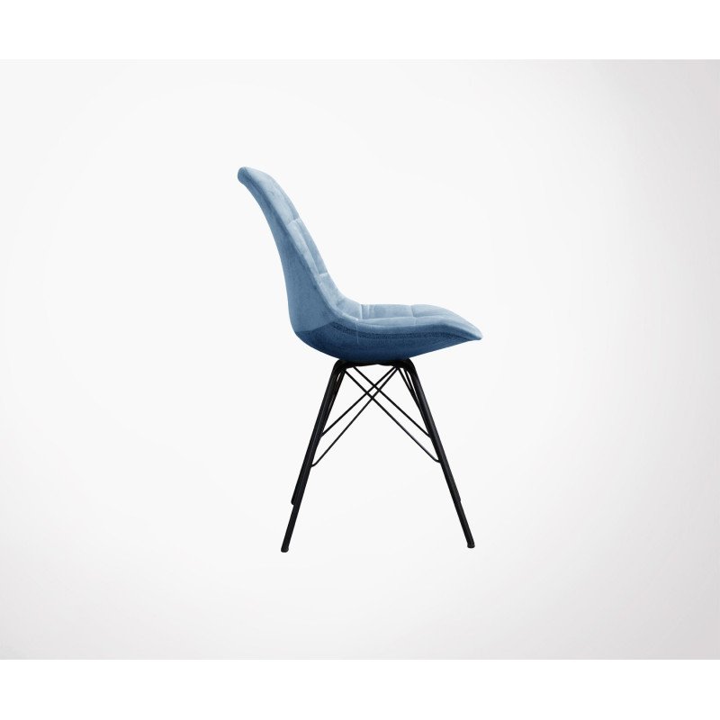 Chaise design velours BORA - Red Cartel