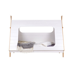 Lit cabane pour enfant bois massif 90x200cm YOLANDA - Woood DHK - 1