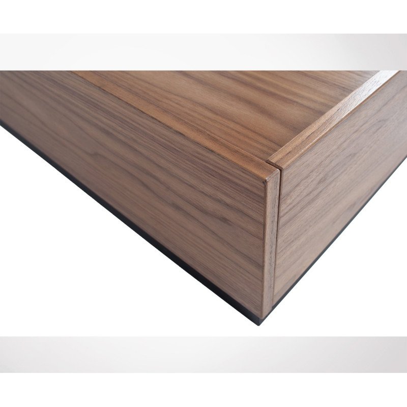 Table basse rectangulaire style moderne bois massif, marque Vtwonen