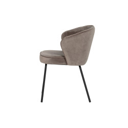 Chaises modernes en velours HASH