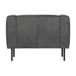 Fauteuil douillet simili cuir style rétro DOHA, marque Vtwonen 