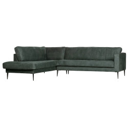 Canapé angle gauche style moderne aspect daim BRINA, Vtwonen