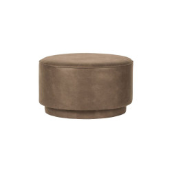 Large pouf 60cm cuir style vintage FOFFEE - Vtwonen