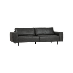 Canapé aspect cuir 3 places REBOUND - Woood