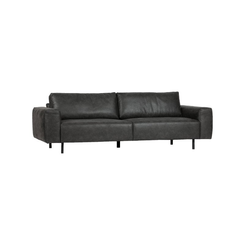 Canapé aspect cuir 3 places REBOUND - Woood