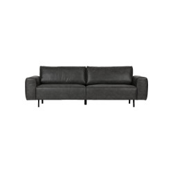 Canapé aspect cuir 3 places REBOUND - Woood
