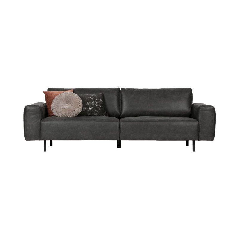 Canapé aspect cuir 3 places REBOUND - Woood