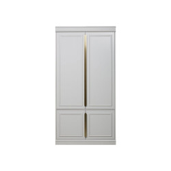 Grande armoire bois massif et laiton CLOUD - BePureHome