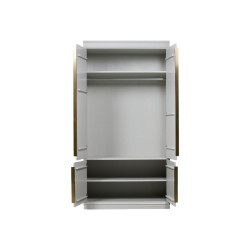 Grande armoire bois massif et laiton CLOUD - BePureHome