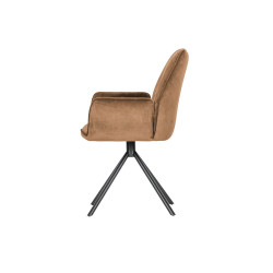 Lot 2 chaises salle à manger velours BERAM - Woood