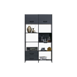Bibliothèque design bois métal LEGACY