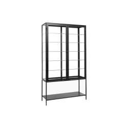 Buffet vitrine 2 portes métal MONDO - Nordal