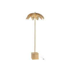 Lampadaire feuille de palmier métal doré PALMERAIE