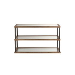Console d'entrée 3 niveaux verre et bois CRISTEL - J-line