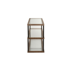 Console d'entrée 3 niveaux verre et bois CRISTEL - J-line