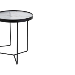 Lot de 2 tables gigognes rondes VALENTINO - J-line