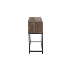 Console d'entrée 8 tiroirs bois recyclé BAZA - J-line
