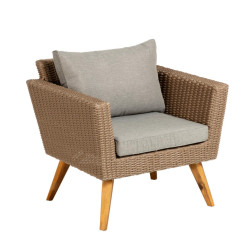 Fauteuil d'extérieur design et douillet DOMA