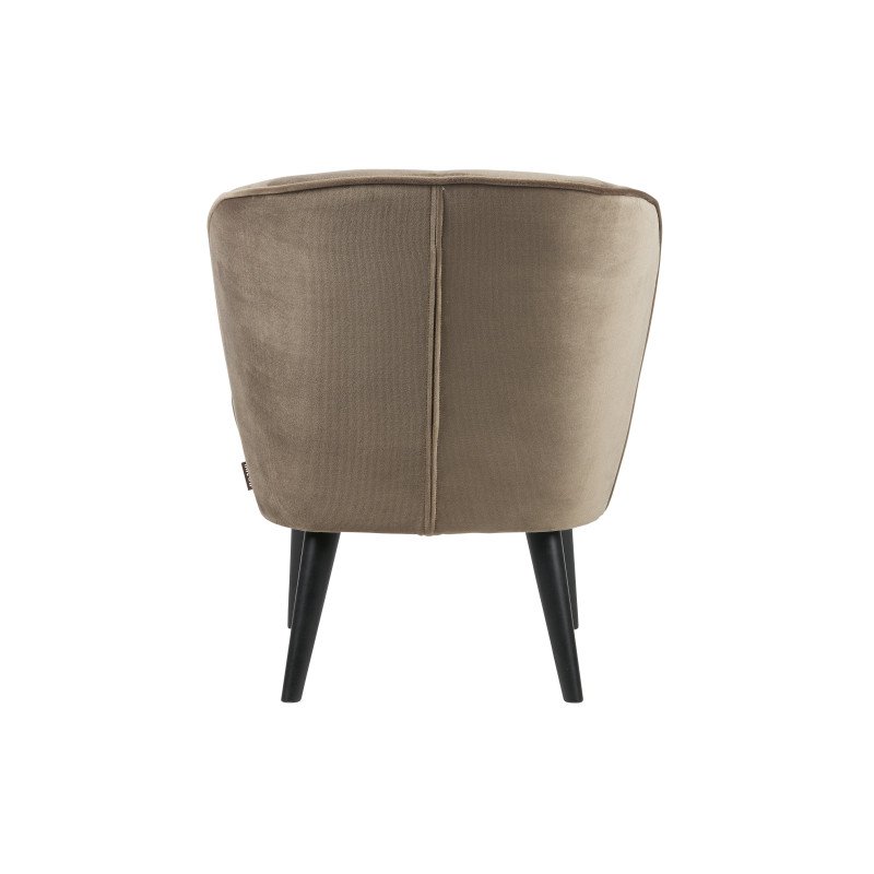 Fauteuil velours style rétro SAMPAIO