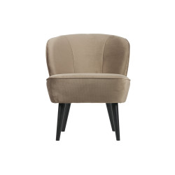 Fauteuil velours style rétro SAMPAIO