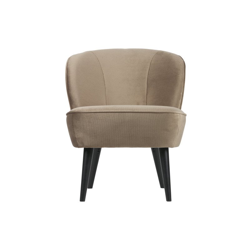 Fauteuil velours style rétro SAMPAIO