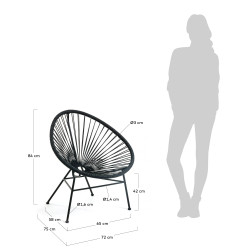 Fauteuil acapulco corde tressée YOUM