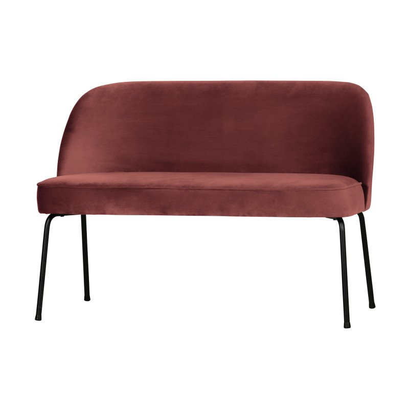 Petit canapé 2 places style moderne velours SALVA, BePureHome