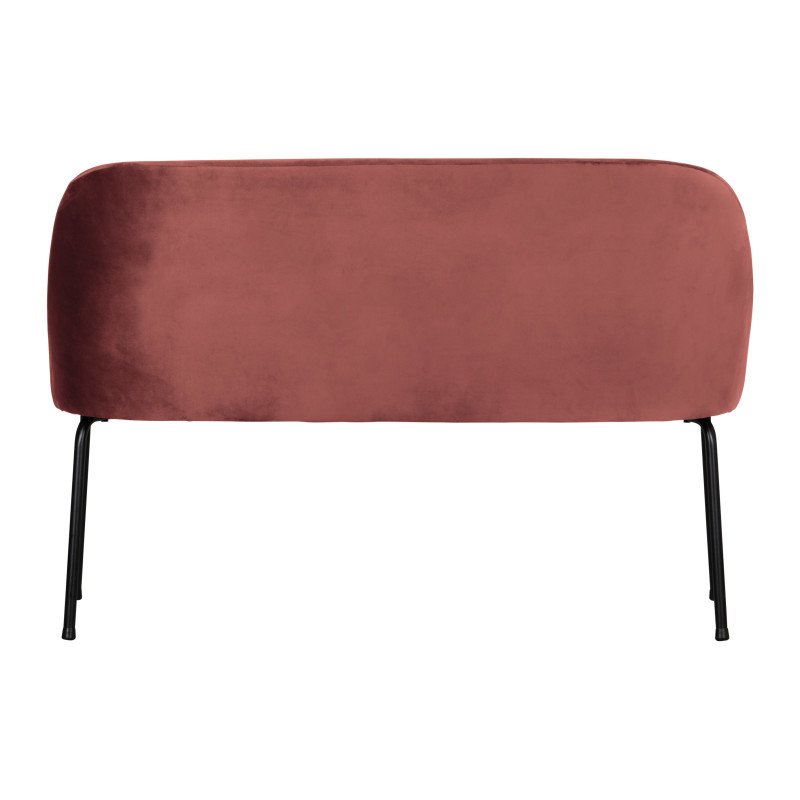 Petit canapé 2 places style moderne velours SALVA, BePureHome