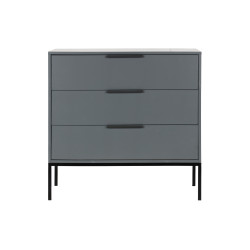 Commode design 3 tiroirs en bois MADAMA