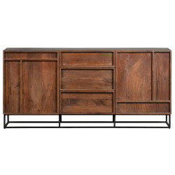 Buffet contemporain en bois de manguier ROI