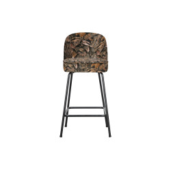 Tabouret de bar en tissu fleuri VOGUE