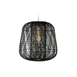 Suspension moderne tressée bohème bambou BABOUER
