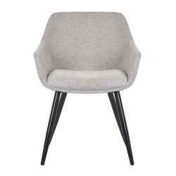 Lot de 2 chaises style rétro avec accoudoirs MOMAZ