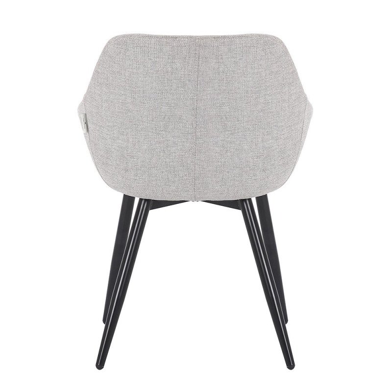 Lot de 2 chaises style rétro avec accoudoirs MOMAZ