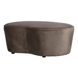 Grand pouf contemporain en velours VORA