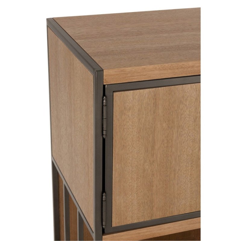 Meuble de rangement en bois et métal ZATI