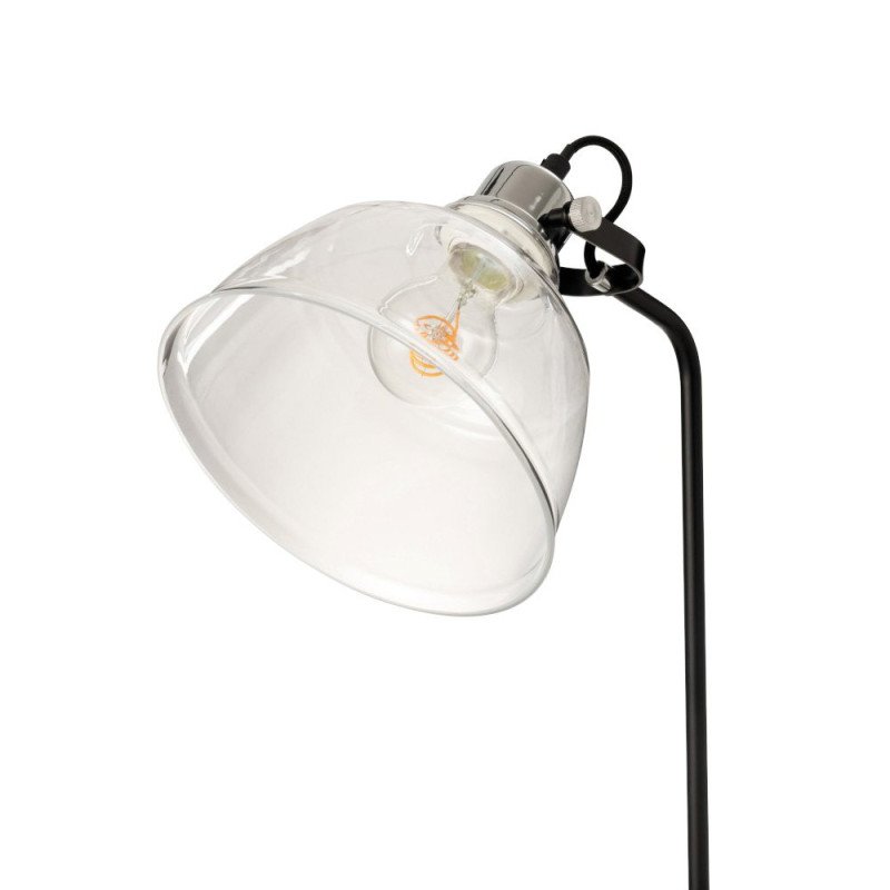 Lampadaire minimaliste en métal noir LUMAE