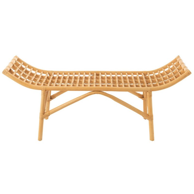 Banc moderne 120cm en rotin naturel ALARIC